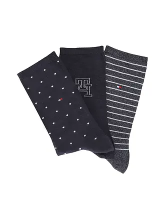 TOMMY HILFIGER | Set de regalo de calcetines, paquete de 3, azul marino | 